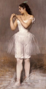  dancer Oil Painting - The Ballerina ballet dancer Carrier Belleuse Pierre